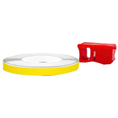 4R Quattroerre.it 10353 Reflektierende Dekorstreifen für Felgen mit Applikator, Wheel Trim Stripes Gelb, 5 mm x 6 mt 4R Quattroerre.it 10353 Reflektierende Dekorstreifen für Felgen mit Applikator, Wheel Trim Stripes Gelb, 5 mm x 6 mt