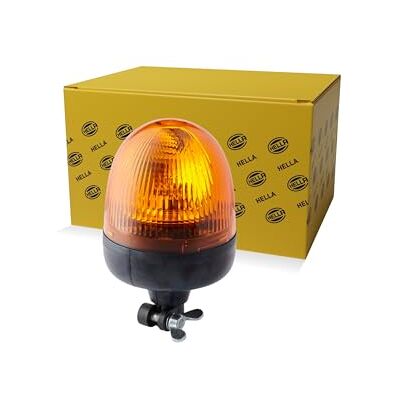 HELLA 2RL 009 506-001 Halogen Rundumleuchte Rota Compact 12V gelb (amber) Rohrstutzen, flexibel für Traktor, LKW, Gabelstapler HELLA 2RL 009 506-001 Halogen Rundumleuchte Rota Compact 12V gelb (amber) Rohrstutzen, flexibel für Traktor, LKW, Gabelstapler