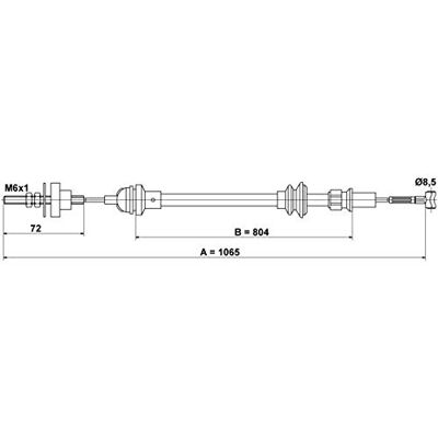 ATE 24.3728-2704.2 - Kupplungskabel für SEAT Ibiza, Córdoba, Inca ATE 24.3728-2704.2 - Kupplungskabel für SEAT Ibiza, Córdoba, Inca