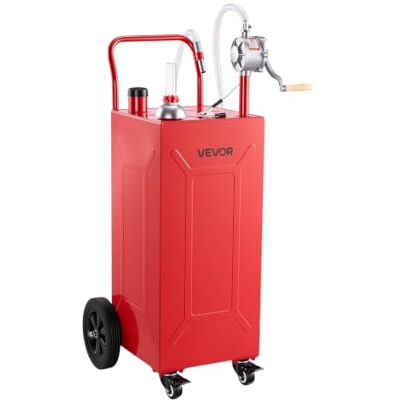 VEVOR 113,6L Kraftstofftrolley Mobile Tankanlage mit Manueller Pumpe Rot Tragbarer Kraftstoffbehälter für Auto Rasenmäher Boot, Mit 4 Rollen & Ölstandsanzeige, Für Benzin & Diesel, Kohlenstoffstahl VEVOR 113,6L Kraftstofftrolley Mobile Tankanlage mit Manueller Pumpe Rot Tragbarer Kraftstoffbehälter für Auto Rasenmäher Boot, Mit 4 Rollen & Ölstandsanzeige, Für Benzin & Diesel, Kohlenstoffstahl
