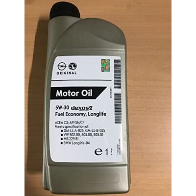 Opel General Motors Motoröl 5 W30 Dexos 2 Kraftstoffeffizienz - Motoröl Opel General Motors Motoröl 5 W30 Dexos 2 Kraftstoffeffizienz - Motoröl