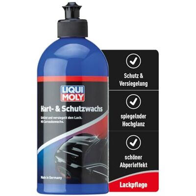 Liqui Moly Autopflege Hart- & Schutzwachs I 500 ml flüssige Autowachs Versiegelung mit Carnaubawachs I Wax Lackpflege für langanhaltenden Schutz & Hochglanz I mit Wasserabperleffekt Art-Nr. 21763 Liqui Moly Autopflege Hart- & Schutzwachs I 500 ml flüssige Autowachs Versiegelung mit Carnaubawachs I Wax Lackpflege für langanhaltenden Schutz & Hochglanz I mit Wasserabperleffekt Art-Nr. 21763