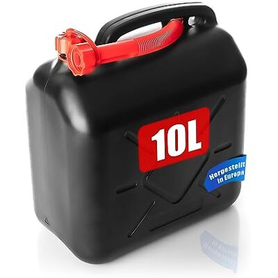 BigDean Benzinkanister 10L mit flexiblem Ausgießer Kraftstoffkanister für Benzin & Diesel UN-Zulassung handlicher Kanister Dieselkanister Reservekanister Made in Europa BigDean Benzinkanister 10L mit flexiblem Ausgießer Kraftstoffkanister für Benzin & Diesel UN-Zulassung handlicher Kanister Dieselkanister Reservekanister Made in Europa