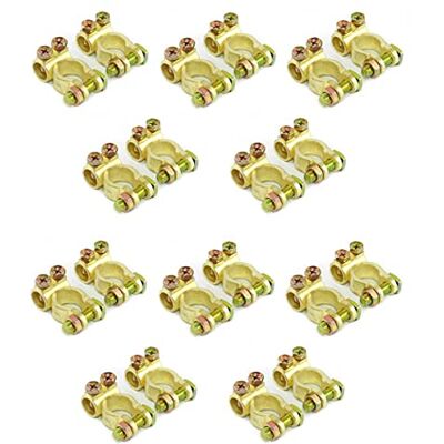 solartronics Batterieklemmen Massiv 12V 24V Typ STBK1 Autobatterie Solarbatterie Batterie Polklemmen Batteriepolklemmen Plus Minus Set (10 Paar) solartronics Batterieklemmen Massiv 12V 24V Typ STBK1 Autobatterie Solarbatterie Batterie Polklemmen Batteriepolklemmen Plus Minus Set (10 Paar)