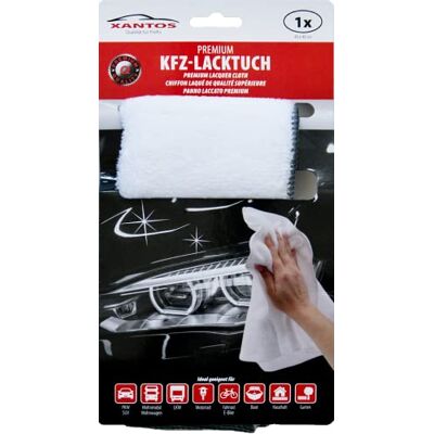 XANTOS Premium Flausch-Lacktuch 40x40cm weiß XANTOS Premium Flausch-Lacktuch 40x40cm weiß