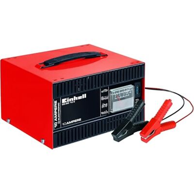 Einhell Batterie-Ladegerät CC-BC 10 E (12 V, f. Batterien von 5-200 Ah, Ladeelektronik, Stahlblechgehäuse, inkl. Ladeleitung m. Polzangen) Einhell Batterie-Ladegerät CC-BC 10 E (12 V, f. Batterien von 5-200 Ah, Ladeelektronik, Stahlblechgehäuse, inkl. Ladeleitung m. Polzangen)