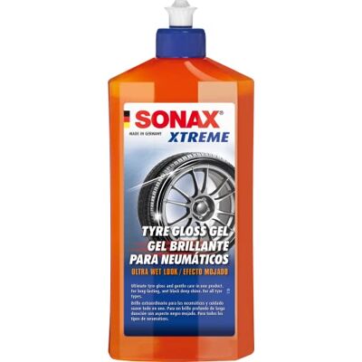 SONAX Xtreme Reifenglanz-Gel (500 ml) verleiht Allen Reifentypen einen ultimativen, schwarzen Glanz Wet-Look. Art.-Nr. 02352410-544 SONAX Xtreme Reifenglanz-Gel (500 ml) verleiht Allen Reifentypen einen ultimativen, schwarzen Glanz Wet-Look. Art.-Nr. 02352410-544