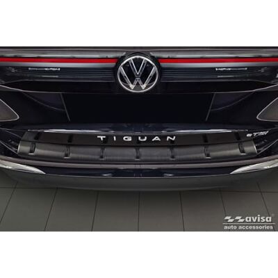 AVISA Schwarzer Edelstahl-Heckstoßstangenprotektor - Autozubehör AVISA Schwarzer Edelstahl-Heckstoßstangenprotektor - Autozubehör