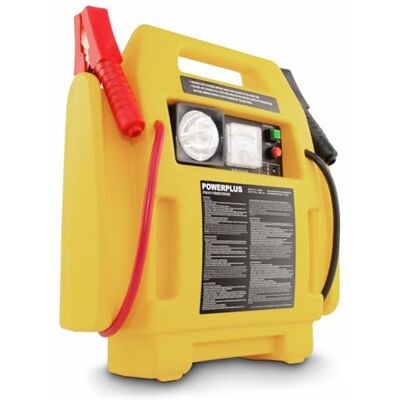 POWERPLUS 4-in-1 Powerstation POWX411- Starthilfe Pannenhilfe Set für Auto, Diesel, Motorrad 1600cc 7000mAh Stromversorgung 17 bar Kompressor 3.6W Licht POWERPLUS 4-in-1 Powerstation POWX411- Starthilfe Pannenhilfe Set für Auto, Diesel, Motorrad 1600cc 7000mAh Stromversorgung 17 bar Kompressor 3.6W Licht