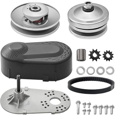 VEVOR Antriebskupplung 2-8 PS Motor 2000 U/min hochfeste Antriebskupplung mit asymmetrisch gestalteten Rädern und robustem Gummiriemen, Kupplung mit komplettem Zubehör, für verschiedene Motoren VEVOR Antriebskupplung 2-8 PS Motor 2000 U/min hochfeste Antriebskupplung mit asymmetrisch gestalteten Rädern und robustem Gummiriemen, Kupplung mit komplettem Zubehör, für verschiedene Motoren