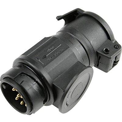 as - Schwabe as Schwabe KFZ Adapter 13-polig auf 7-polig – Kurzadapter für Anhänger, Caravan, Wohnwagen & Fahrradträger – Mit Klappdeckel, wetterfest IP44, kompakt & sicher – Schwarz, 60469 as - Schwabe as Schwabe KFZ Adapter 13-polig auf 7-polig – Kurzadapter für Anhänger, Caravan, Wohnwagen & Fahrradträger – Mit Klappdeckel, wetterfest IP44, kompakt & sicher – Schwarz, 60469