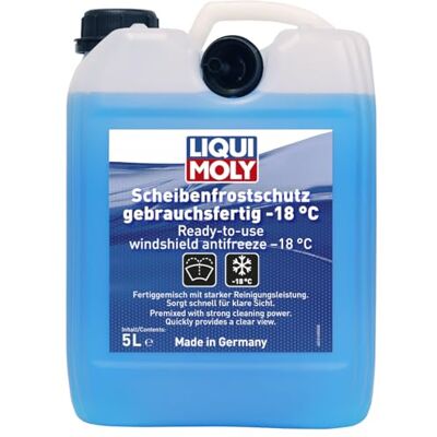 Liqui Moly Scheibenfrostschutz gebrauchsfertig 5 L, Art.-Nr. 23149 I Frostschutzmittel Scheibenwaschanlage für eine klare Sicht I Temperaturen bis ca. -18 °C I LED- BZW. Xenon-Scheinwerfer geeignet Liqui Moly Scheibenfrostschutz gebrauchsfertig 5 L, Art.-Nr. 23149 I Frostschutzmittel Scheibenwaschanlage für eine klare Sicht I Temperaturen bis ca. -18 °C I LED- BZW. Xenon-Scheinwerfer geeignet