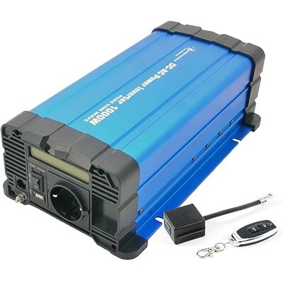 solartronics Spannungswandler FS1000D 12V 1000 Watt mit Display Wechselrichter 12v auf 230v Reiner Sinus LiFePO4/Lithium, Blei-, Gel oder AGM-Batterie kompatibel USB mit Fernbedienung solartronics Spannungswandler FS1000D 12V 1000 Watt mit Display Wechselrichter 12v auf 230v Reiner Sinus LiFePO4/Lithium, Blei-, Gel oder AGM-Batterie kompatibel USB mit Fernbedienung