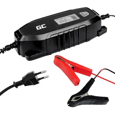 Green Cell Intelligent Ladegerät Akku 6V/12V 4A (SLA, AGM, Gel, EFB, Wet, LiFePO4) Vollautomatisches Batterieladegerät mit Batterieteste Rekonditionierungsmodus für Auto Motorrad LKW Automobil IP65 Green Cell Intelligent Ladegerät Akku 6V/12V 4A (SLA, AGM, Gel, EFB, Wet, LiFePO4) Vollautomatisches Batterieladegerät mit Batterieteste Rekonditionierungsmodus für Auto Motorrad LKW Automobil IP65