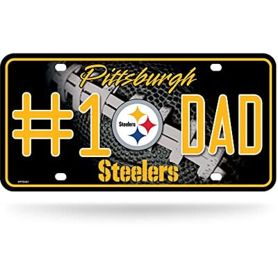 Rico Industries Uni – Erwachsene Metal Tag (#1 Fan) MTF-Metallanhänger (#1 Lüfter), Pittsburgh Steelers, 12" x 6 Rico Industries Uni – Erwachsene Metal Tag (#1 Fan) MTF-Metallanhänger (#1 Lüfter), Pittsburgh Steelers, 12" x 6