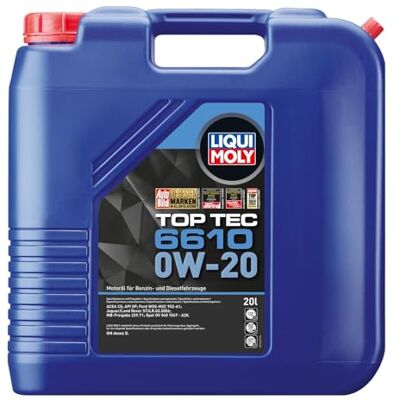 LIQUI MOLY - Top Tec 6610 0W-20 - 20L - Motoröl LIQUI MOLY - Top Tec 6610 0W-20 - 20L - Motoröl