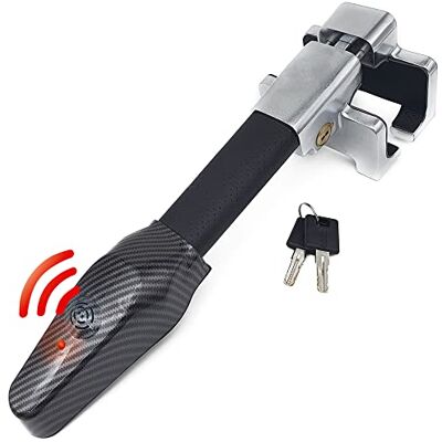 KRASER KR830 Lenkradkralle mit Alarm 120dB, Lenkradschloss Hochsicherheits, Lenkradsperre Diebstahlsicherung Universal für Auto Wohnmobil PKW KRASER KR830 Lenkradkralle mit Alarm 120dB, Lenkradschloss Hochsicherheits, Lenkradsperre Diebstahlsicherung Universal für Auto Wohnmobil PKW