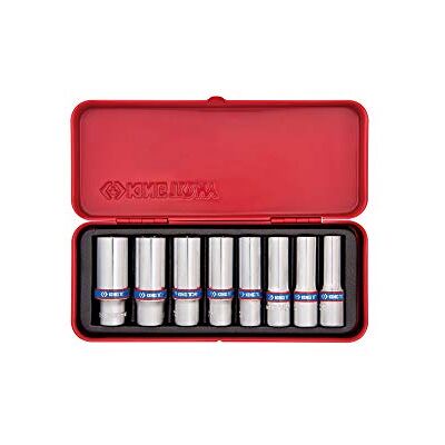 king tony Caja de vasos Largos 3/8" 8Pzas king tony Caja de vasos Largos 3/8" 8Pzas