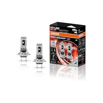 Osram NIGHT BREAKER LED SPEED H7 450, LED-Fern- und Abblendlicht mit Straßenzulassung, bis zu 450% mehr Helligkeit, 6000K,schnelle Installation, kein mechanisches Zubehör notwendig, LEDEC02 integriert Osram NIGHT BREAKER LED SPEED H7 450, LED-Fern- und Abblendlicht mit Straßenzulassung, bis zu 450% mehr Helligkeit, 6000K,schnelle Installation, kein mechanisches Zubehör notwendig, LEDEC02 integriert