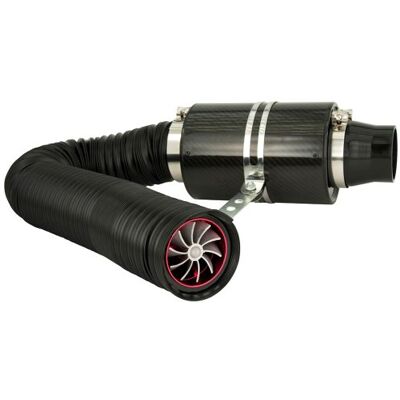 AUTO-STYLE Universelles Luftfiltersystem Karbon inkl. 1m Schlauch/Turbo/2 Adapter 76mm/63.5mm AUTO-STYLE Universelles Luftfiltersystem Karbon inkl. 1m Schlauch/Turbo/2 Adapter 76mm/63.5mm