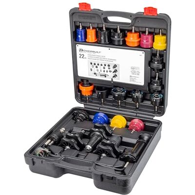 Powerbuilt 22 Stück Kühlsystem Druckwerkzeug Kit, Service und Leckerkennung für Auto und LKW, Kühlmitteladapter, Aufbewahrungskoffer 940427 Powerbuilt 22 Stück Kühlsystem Druckwerkzeug Kit, Service und Leckerkennung für Auto und LKW, Kühlmitteladapter, Aufbewahrungskoffer 940427