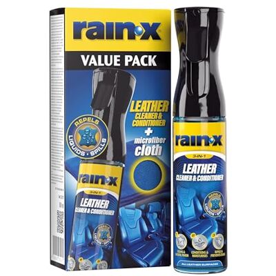 Rain-X Lederreiniger & Lederpflege für Auto mit Mikrofasertuch 300 ml Rain-X Lederreiniger & Lederpflege für Auto mit Mikrofasertuch 300 ml