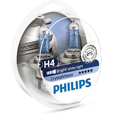 Philips Crystal Vision H4 Upgrade Scheinwerferlampe - Headlight Bulb Philips Crystal Vision H4 Upgrade Scheinwerferlampe - Headlight Bulb