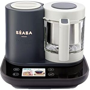 Béaba Babycook Smart Verbundener Babynahrungszubereiter Integrierte Waage Glasschüssel Edelstahlkorb Großes Fassungsvermögen 2.25L Sanftes Dampfgaren Touchscreen/App Anthrazit Béaba Babycook Smart Verbundener Babynahrungszubereiter Integrierte Waage Glasschüssel Edelstahlkorb Großes Fassungsvermögen 2.25L Sanftes Dampfgaren Touchscreen/App Anthrazit