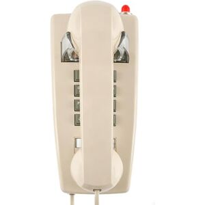 HTMengt Klassisches Wandtelefon für Festnetz mit mechanischem Klingel, einreihiges 2554 Wandtelefon mit Anzeige, Retro-Wandmontage, wasserdicht, alte Wandhalterung für Küche, Zuhause, Beige HTMengt Klassisches Wandtelefon für Festnetz mit mechanischem Klingel, einreihiges 2554 Wandtelefon mit Anzeige, Retro-Wandmontage, wasserdicht, alte Wandhalterung für Küche, Zuhause, Beige