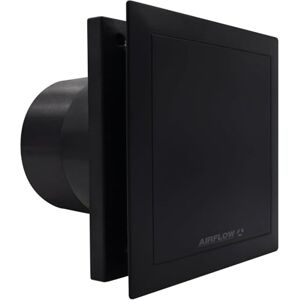 Airflow QT100 T Schwarz Badezimmerlüfter - Deutsch entwickelt, QuietMark-zertifiziert, Ultra leise 25 dB - Badezimmerlüfter Airflow QT100 T Schwarz Badezimmerlüfter - Deutsch entwickelt, QuietMark-zertifiziert, Ultra leise 25 dB - Badezimmerlüfter