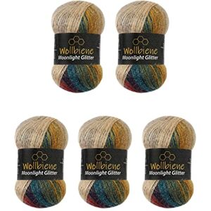 Wollbiene MoonGlitter - Glitzergarn 500g - Garn Wollbiene MoonGlitter - Glitzergarn 500g - Garn