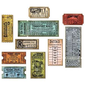 Sizzix Thinlits Set 6pk-ticket Booth von Tim Holtz, Carbon Stahl, mehrfarbig, 19,1 x 14,4 x 0,4 cm Sizzix Thinlits Set 6pk-ticket Booth von Tim Holtz, Carbon Stahl, mehrfarbig, 19,1 x 14,4 x 0,4 cm