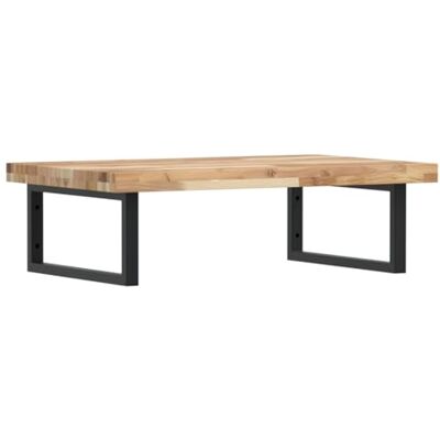 vidaXL Waschbeckenregal Wandmontage Stahl und Akazienholz vidaXL Waschbeckenregal Wandmontage Stahl und Akazienholz