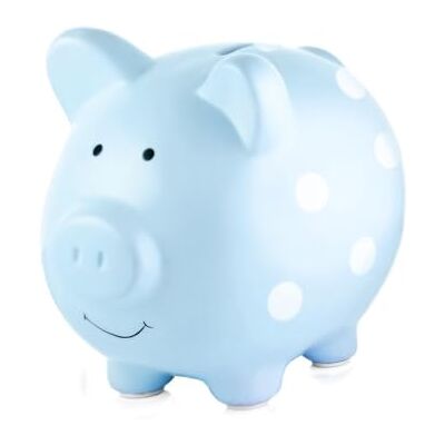 Pearhead Baby-Sparschwein Blau - Baby Shower Geschenk Pearhead Baby-Sparschwein Blau - Baby Shower Geschenk