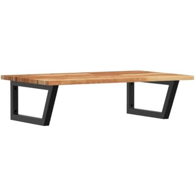 vidaXL Waschbeckenregal Wandmontage Stahl und Akazienholz vidaXL Waschbeckenregal Wandmontage Stahl und Akazienholz