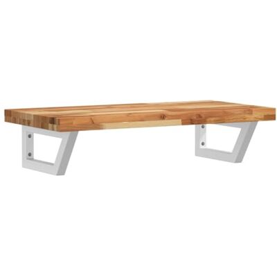 vidaXL Waschbeckenregal Wandmontage Stahl und Akazienholz vidaXL Waschbeckenregal Wandmontage Stahl und Akazienholz