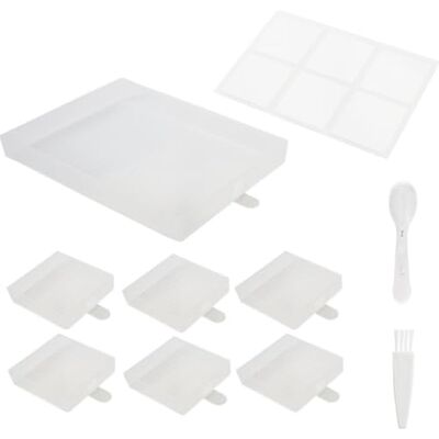 Generic Silikagel-Strassstein-Kapazitätsplatte mit großer Kapazität, Handarbeit, Diamant-Kunstmalerei, Kunstwerk-Tablett-Sets, multifunktionale Perlenaufbewahrung, großes Flip-Tablett, sechs kleine Generic Silikagel-Strassstein-Kapazitätsplatte mit großer Kapazität, Handarbeit, Diamant-Kunstmalerei, Kunstwerk-Tablett-Sets, multifunktionale Perlenaufbewahrung, großes Flip-Tablett, sechs kleine