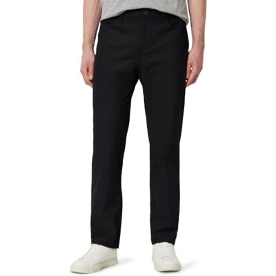 Amazon Herren Classic-Fit-Pendlerhose mit 5 Taschen, Schwarz, 42W / 32L Amazon Herren Classic-Fit-Pendlerhose mit 5 Taschen, Schwarz, 42W / 32L