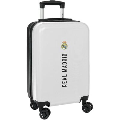 safta Real Madrid 20-Zoll-Kabinenkoffer, 1. Trikot 24/25, ABS+PC-Hartschale, 4 Doppelrollen (360°), Sicherheitsschloss, Maße: 34,5 x 20 x 55 cm safta Real Madrid 20-Zoll-Kabinenkoffer, 1. Trikot 24/25, ABS+PC-Hartschale, 4 Doppelrollen (360°), Sicherheitsschloss, Maße: 34,5 x 20 x 55 cm