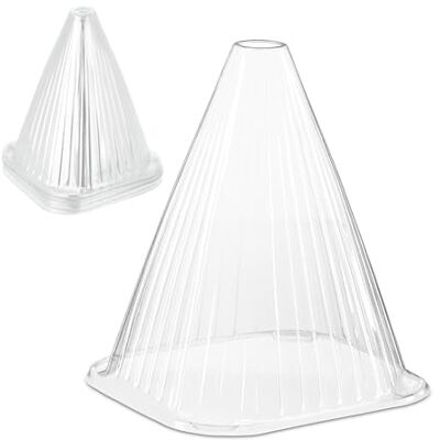 Relaxdays Pflanzenhut, 10er Set, Schneckenschutz, Frostschutz, HxBxT: 22 x 19 x 19 cm, Pflanzhut Kunststoff, transparent Relaxdays Pflanzenhut, 10er Set, Schneckenschutz, Frostschutz, HxBxT: 22 x 19 x 19 cm, Pflanzhut Kunststoff, transparent