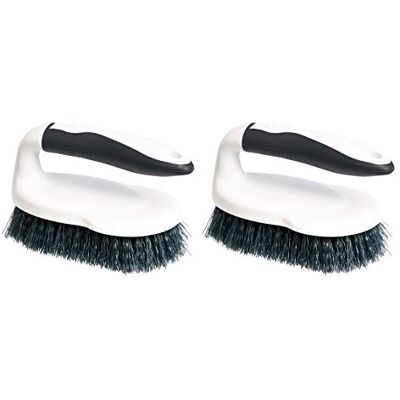Amazon Universal-Scheuerbürste, 2 Stück, Schwarz/Weiß Amazon Universal-Scheuerbürste, 2 Stück, Schwarz/Weiß