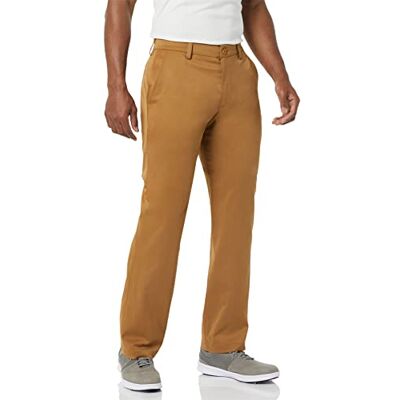 Amazon Herren Golf-Stretchhose, Klassischer Schnitt Auslauffarben, Helles Khakibraun, 33W / 30L Amazon Herren Golf-Stretchhose, Klassischer Schnitt Auslauffarben, Helles Khakibraun, 33W / 30L