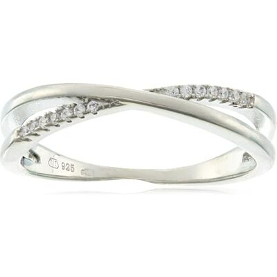 Beneto Ring Charming Double Ring Made of Silver AGG225 Schaltung: 58 mm sBE1324-58 Marke, Estándar, Nicht-Edelmetall, Kein Edelstein Beneto Ring Charming Double Ring Made of Silver AGG225 Schaltung: 58 mm sBE1324-58 Marke, Estándar, Nicht-Edelmetall, Kein Edelstein