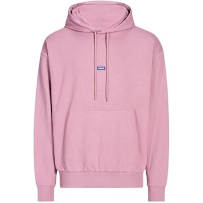 HUGO Hoodie Aus Baumwoll-Terry Mit Logo-Badge HUGO Hoodie Aus Baumwoll-Terry Mit Logo-Badge