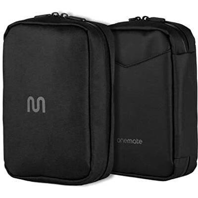 onemate wasserdichte Kabeltasche für Akkus, Kabel, Netzteile etc. – Kabeltasche Organizer für Elektronikartikel aus recyceltem Material – Hochwertiger tech Organizer in schwarz 22x16x6cm onemate wasserdichte Kabeltasche für Akkus, Kabel, Netzteile etc. – Kabeltasche Organizer für Elektronikartikel aus recyceltem Material – Hochwertiger tech Organizer in schwarz 22x16x6cm