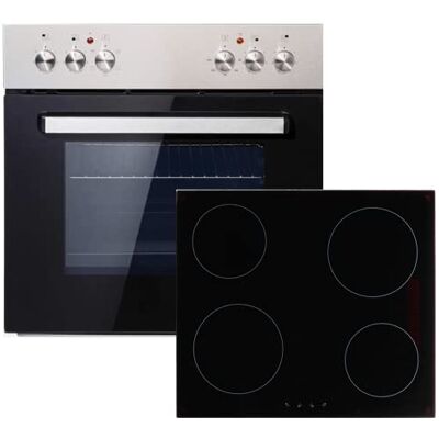 PKM Einauherdset BIC3-IGKIX-2 Edelstahlblende Glaskeramikkochfeld 60cm 3 Backofenfunktionen Energieeffiziezklasse A PKM Einauherdset BIC3-IGKIX-2 Edelstahlblende Glaskeramikkochfeld 60cm 3 Backofenfunktionen Energieeffiziezklasse A