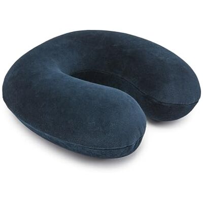 Amazon Nackenkissen aus Memoryschaumstoff, Halbkreisförmig, Marineblau Amazon Nackenkissen aus Memoryschaumstoff, Halbkreisförmig, Marineblau