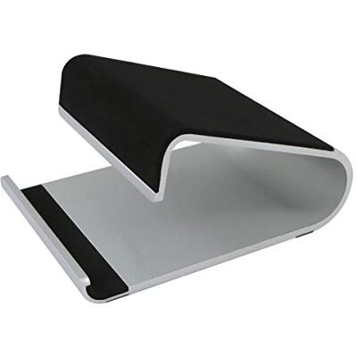 Helit H2381100 Tablethalter „the jaw stand“, silber, 1 Stück Für Tablets bis 600 g, Hoch- und Querformat, Anti-Rutsch-Pads für sicheren Halt Helit H2381100 Tablethalter „the jaw stand“, silber, 1 Stück Für Tablets bis 600 g, Hoch- und Querformat, Anti-Rutsch-Pads für sicheren Halt
