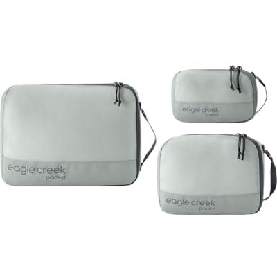 Eagle Pack-It Reveal Packwürfel Set XS/S/M I 3er Set mit Mesh-Sichtfenster I Für Kofferorganisation I 100% Recycelt I Storm Grey Eagle Pack-It Reveal Packwürfel Set XS/S/M I 3er Set mit Mesh-Sichtfenster I Für Kofferorganisation I 100% Recycelt I Storm Grey
