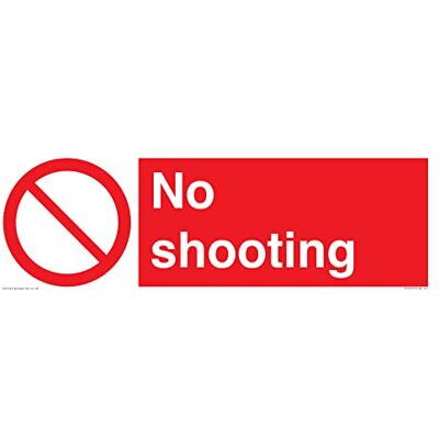 Viking Schild "No Shooting", 450 x 150 mm, L41 Viking Schild "No Shooting", 450 x 150 mm, L41